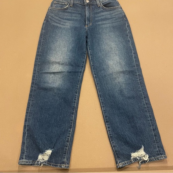 Joe’s Jeans Women’s Blake High Rise Wide Leg Crop Jeans Lightly Distressed 26 - Picture 8 of 16